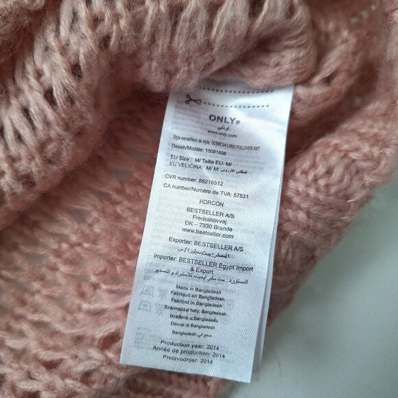 ONLY Ombre Pink Open Knit Sweater - Picture 5 of 8